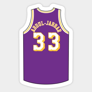 Kareem Abdul Jabbar Los Angeles Jersey Qiangy Sticker